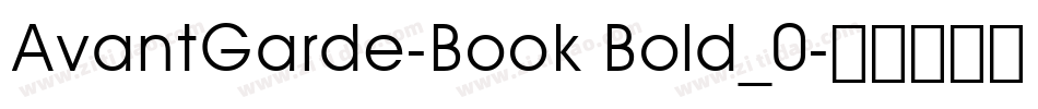 AvantGarde-Book Bold_0字体转换